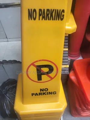 No Parking Caution Sign