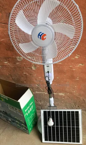 Solar Rechargeable Standing Fan 16 Inches