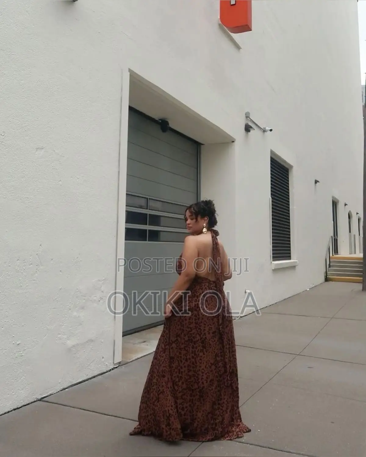 Backless Ankara/Adire Bubu Gown