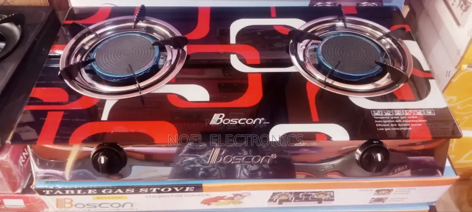Boscon Two Burner Infrared Glass Top