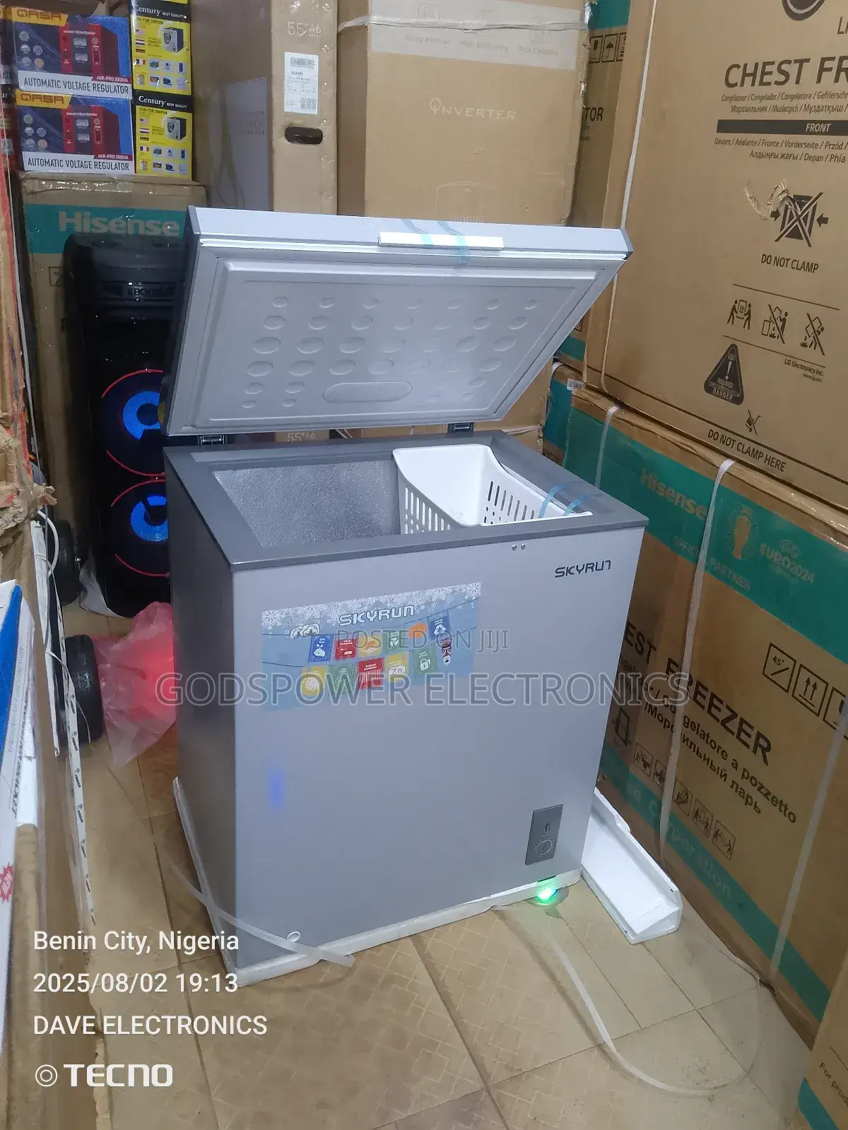 Skyrun 145l Chest Freezer Fast Freezing