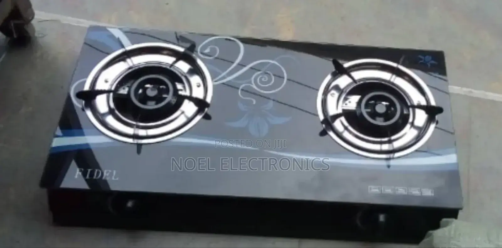 Fidel Two Burner Glass Top