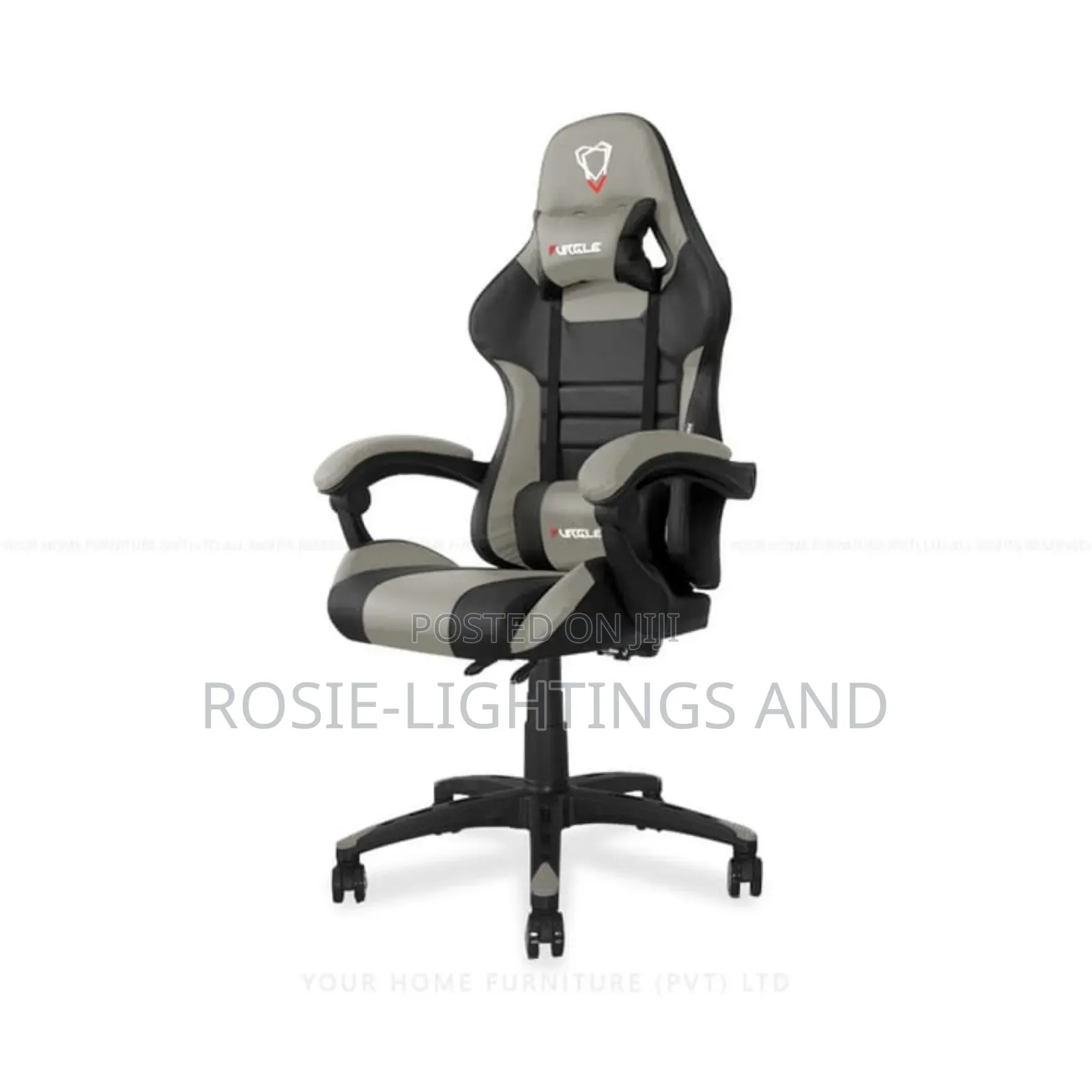Furgle Pro Series Gaming Chair - (Soft Leather Armrest)Gray