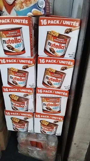 Nutella and Go Spread With Breadsticks, 16 Packs × 52g