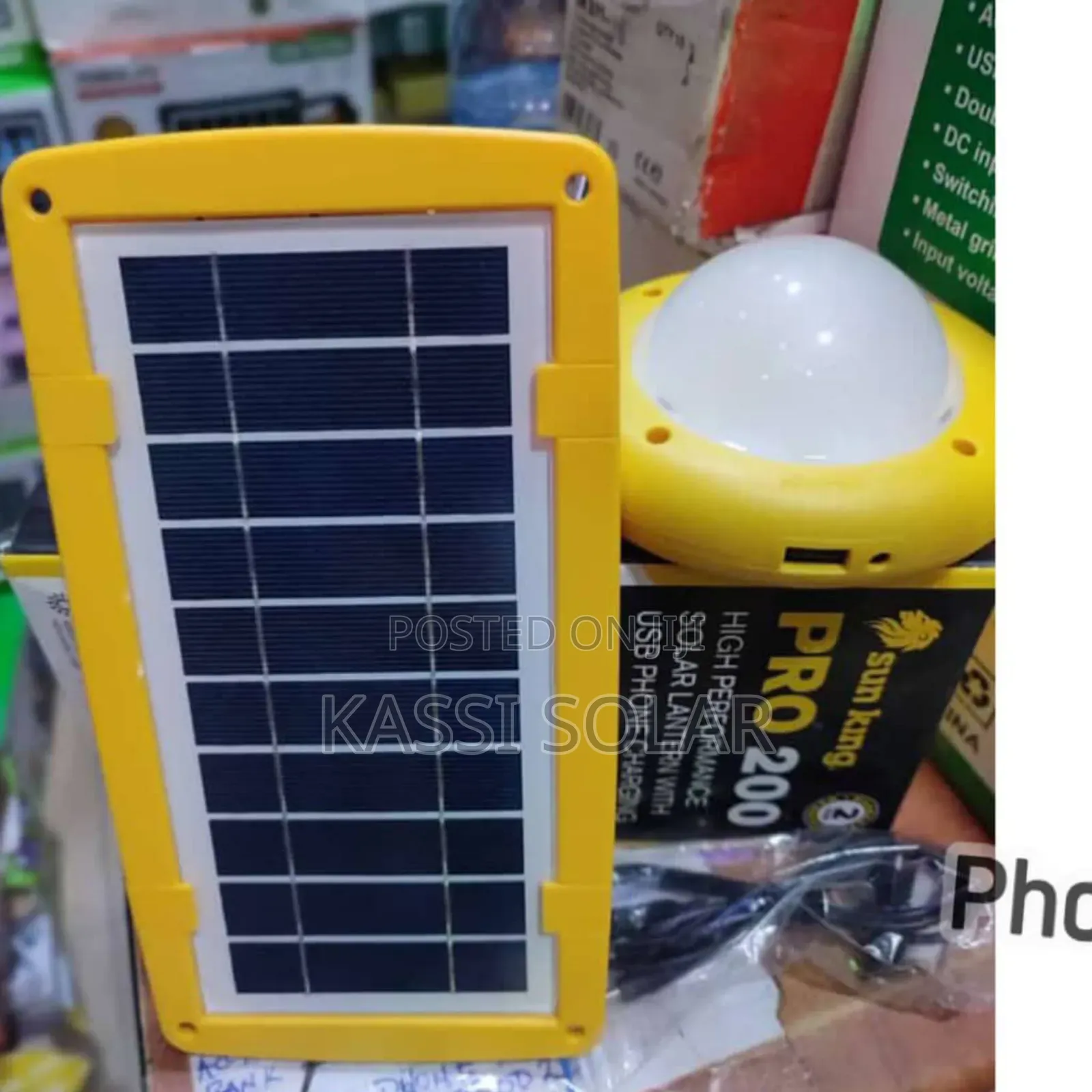 High Performance Sun King Solar System With Bulbs and Panel