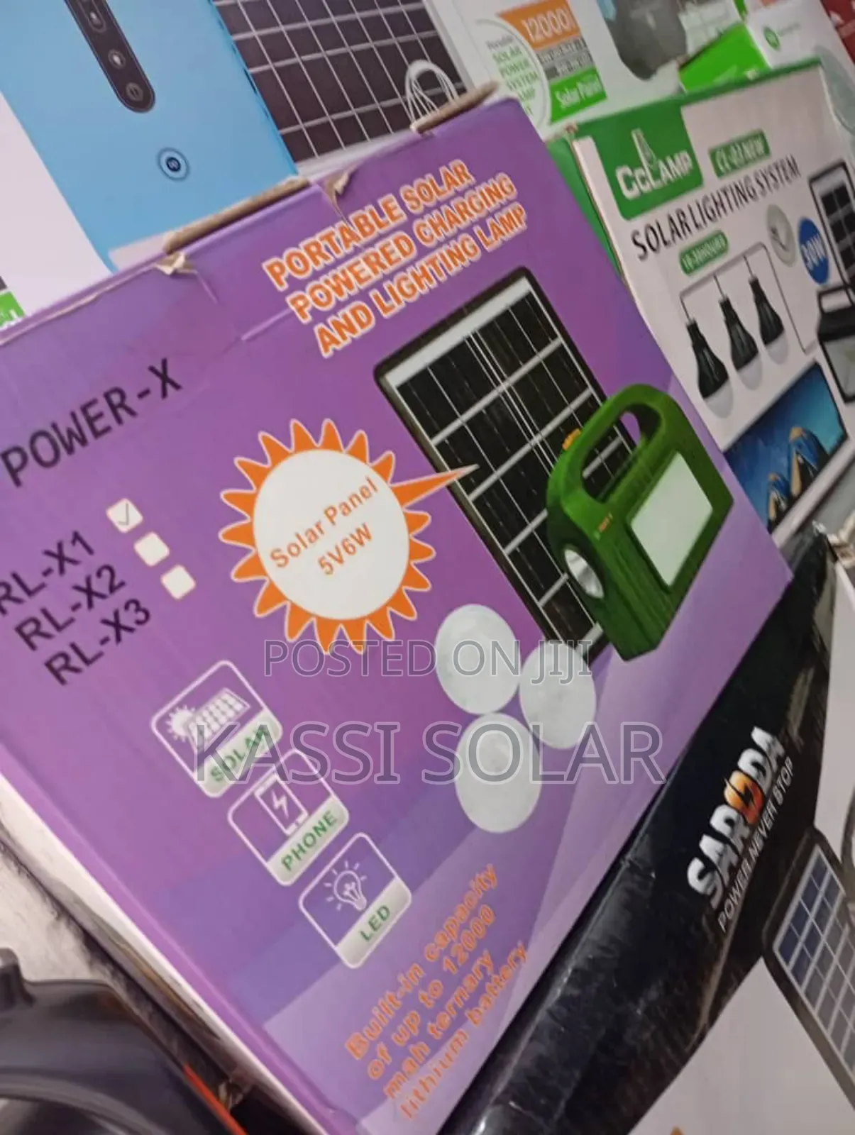 6watts 5volts Portable Solar System With Light