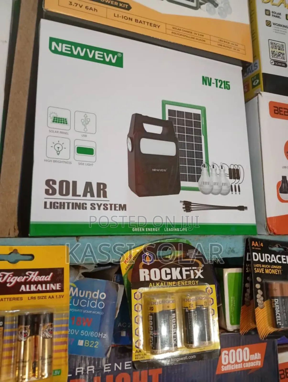 Solar Lighting System With Usb Port, Bulbs, Panel Etc