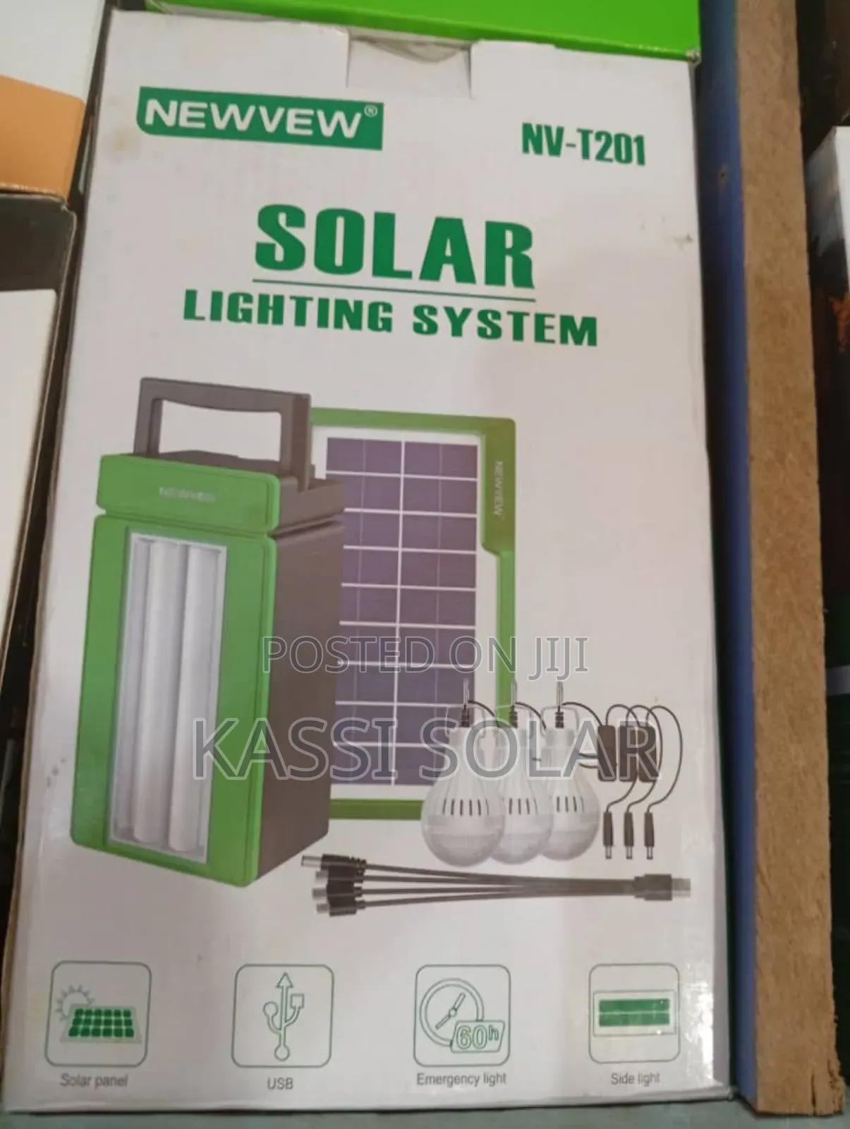 Newvew Mobile Solar System With Bulbs, Usb Etc