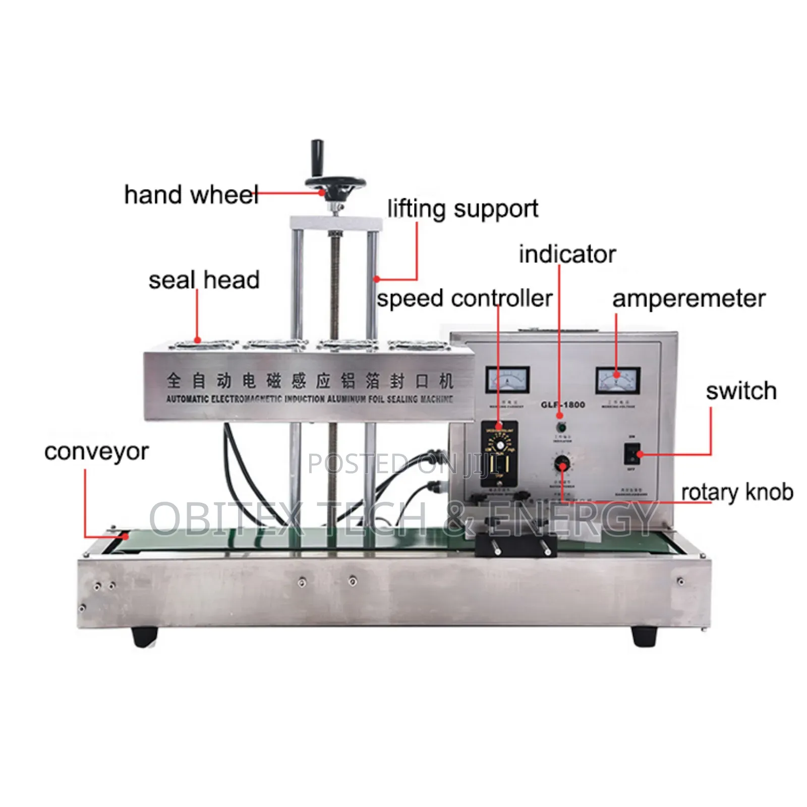 Automatic Electromagnetic Induction Foil Sealing Machine