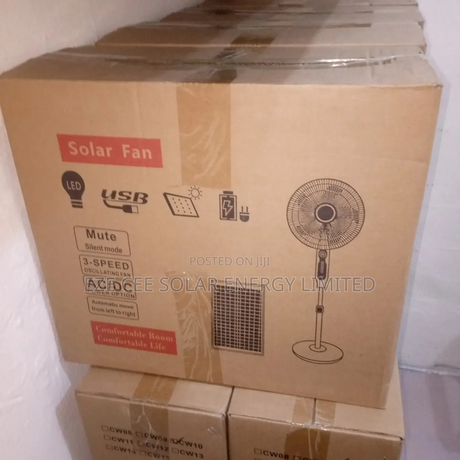 Solar Rechargeable Fan