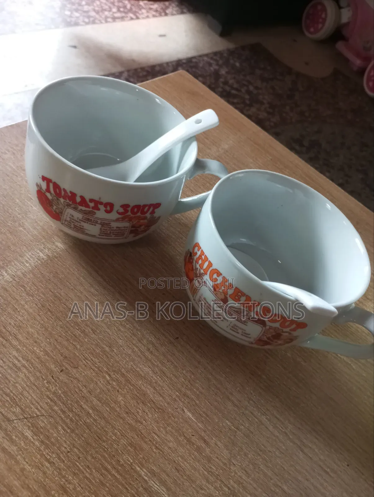 Soup Mug With Spoons