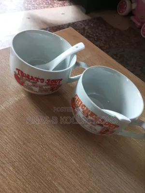 Soup Mug With Spoons