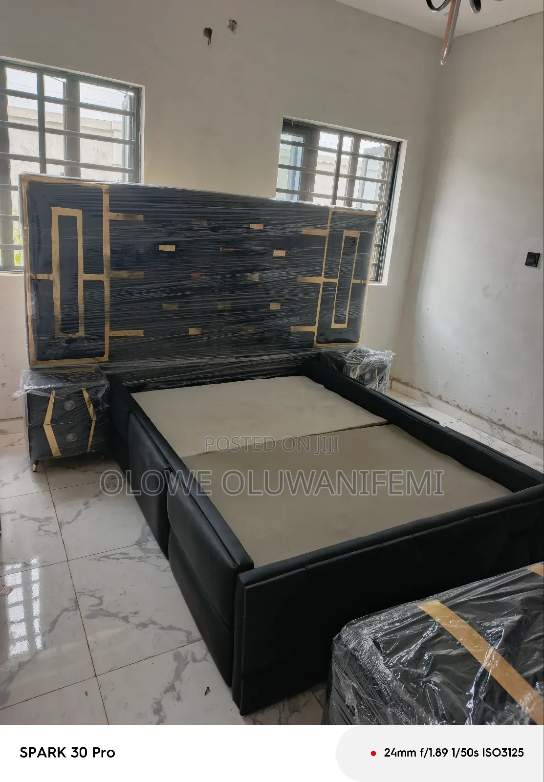 Super Luxury 6 by 6 Bedframe With Leather