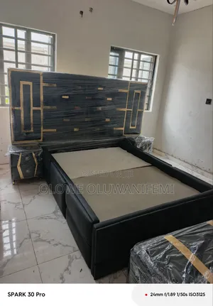 Super Luxury 6 by 6 Bedframe With Leather