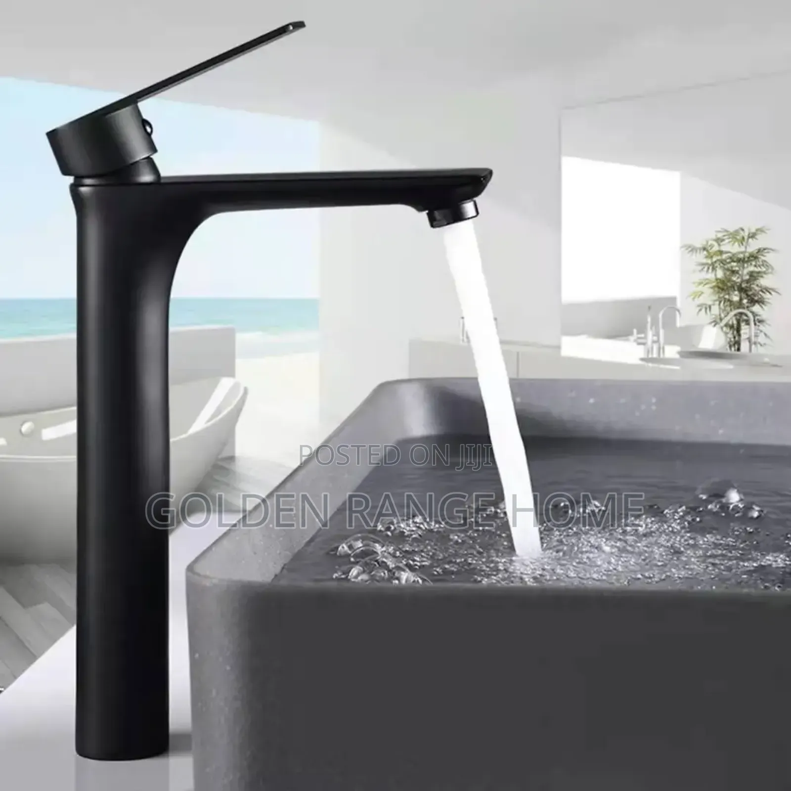 Matt Black Basin Mixer Tap