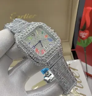 Silver Ice Cartier Wristwatch