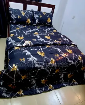 Floral Black Bedding Set (6by6)