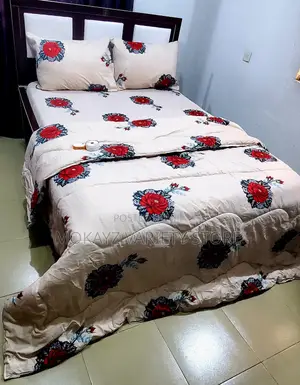 Rose Flowery Brown Shade Bedding Set