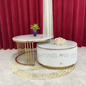 Modern Living Room Center Table With 2 Step Drawers