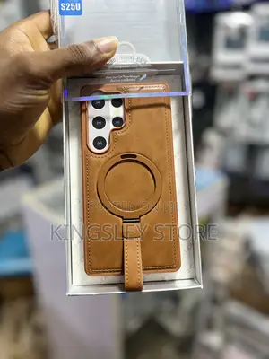 Leather Case For Samsung S25 Ultra With Magsafe And Stand