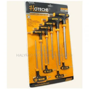 9-Piece T-Handle Torx Key Set With Ball End.