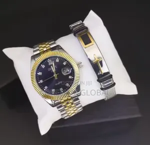 Justine Quality Mens Wristwatch With Bracelet,Comes in a Box
