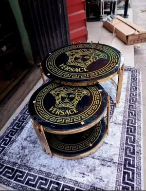 Versace Design Glass Modern Center Table