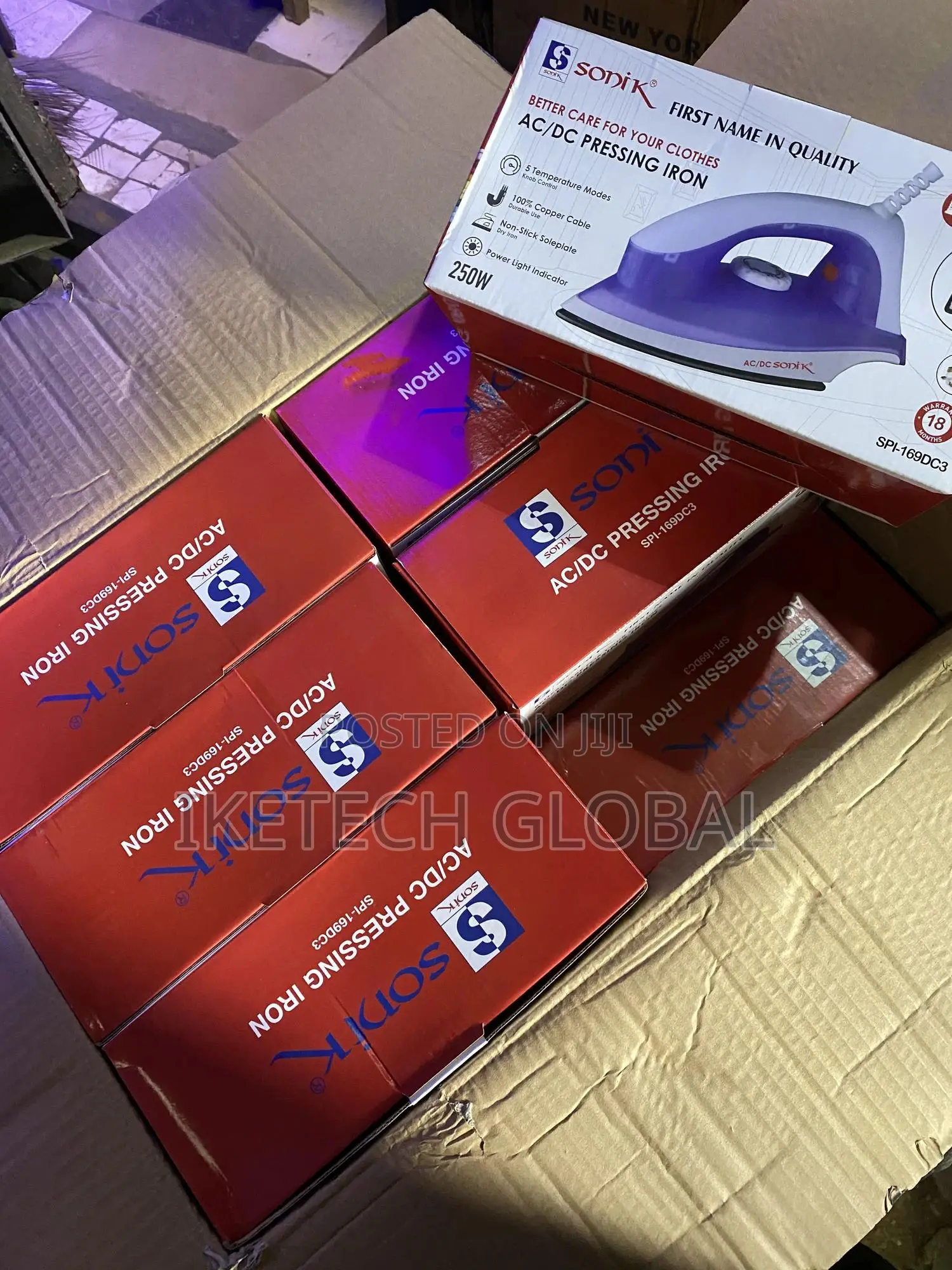 Sonik 250w Ac/Dc Pressing Iron