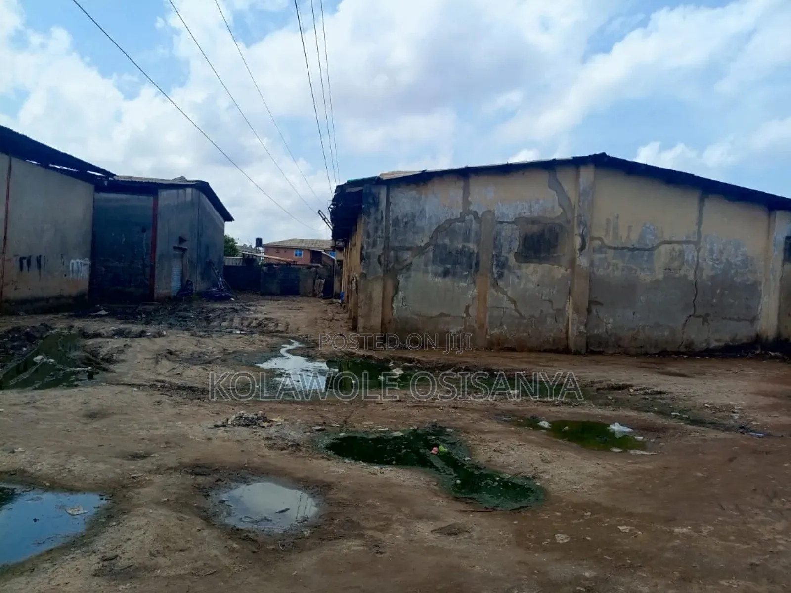 Commercial 4plot With 5bay Warehouse on Old Ojo Rd