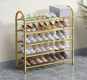 5 Layers Gold Shoe Rack