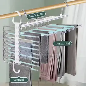 9 in 1 Trouser Storage Rack Adjustable Pants Tie Storage