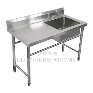 Single Bowl and Tray Industrial Kitchen Sink Bowl
