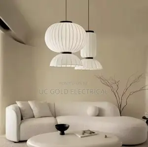 Wabi Sabi Chandelier Retro Art Paper Design Dining Room