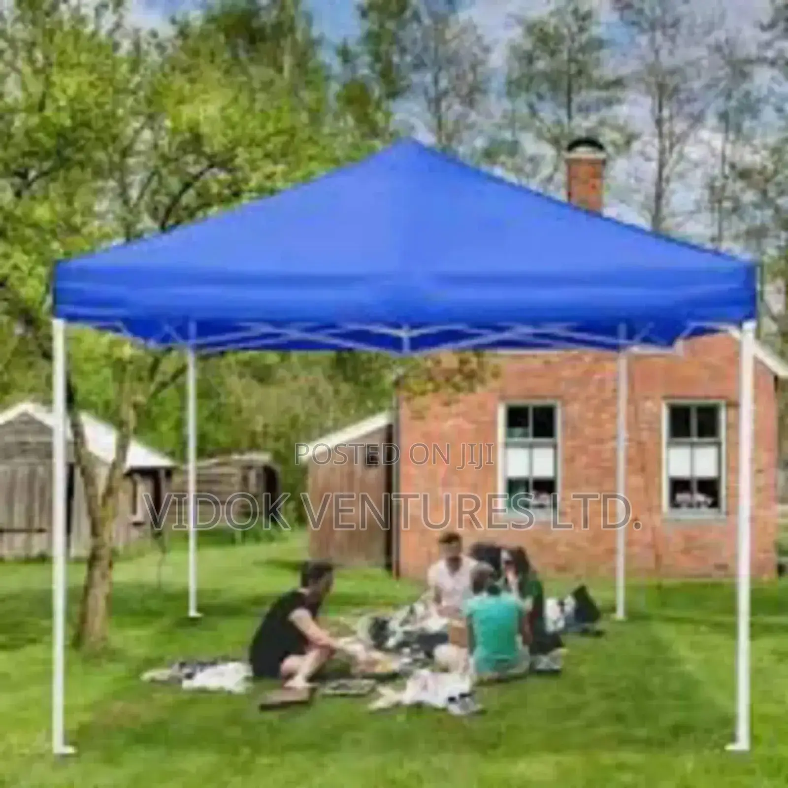 Foldable Canopy White Pole With Top Cover