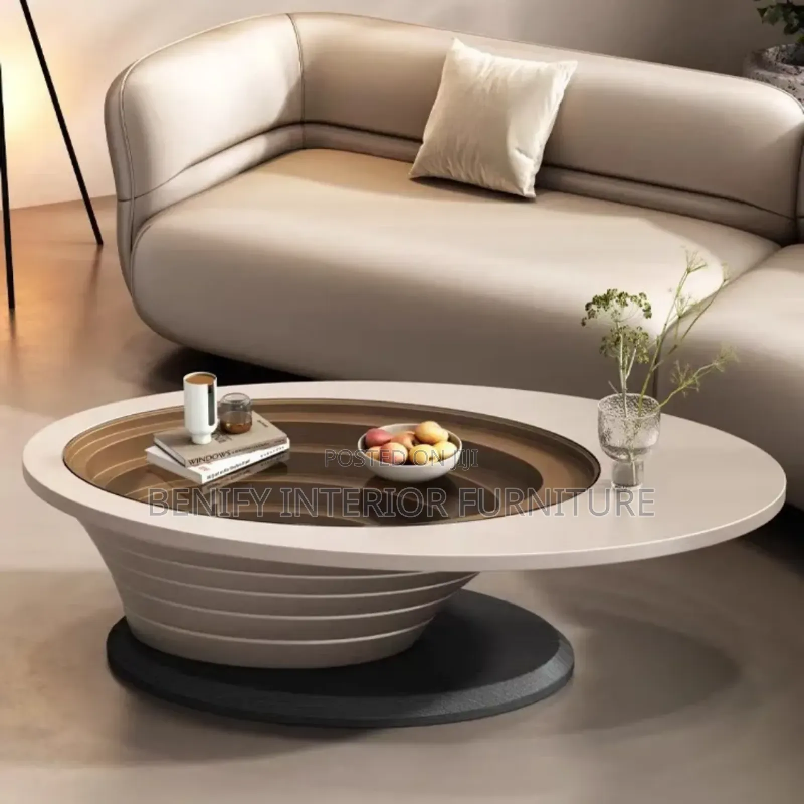 Modern Center Table With Glass