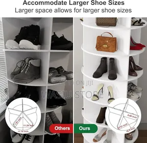 Luxury 7-Tier Rotating Shoe Rack Tower