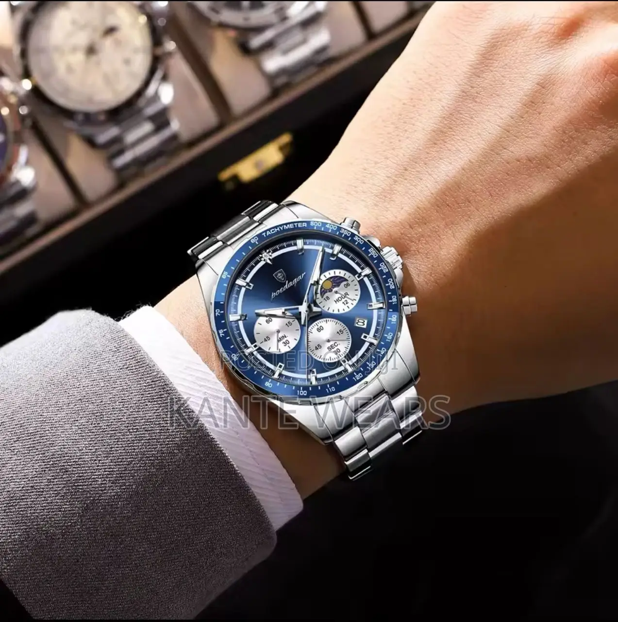Poedagar Active Chronograph Chain