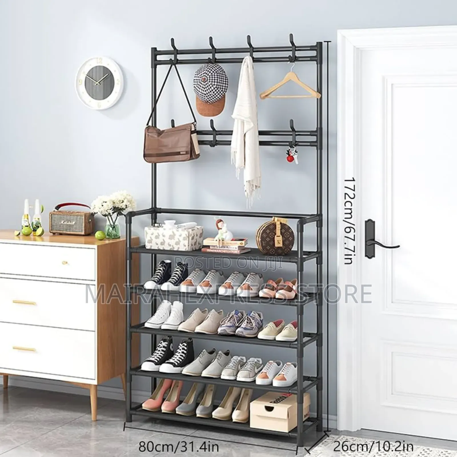 Durable Steel Multipurpose Hanger Shoe Rack