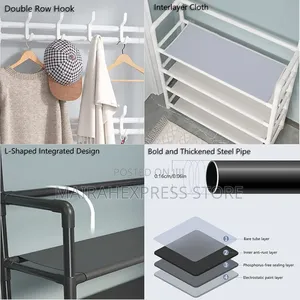 Durable Steel Multipurpose Hanger Shoe Rack