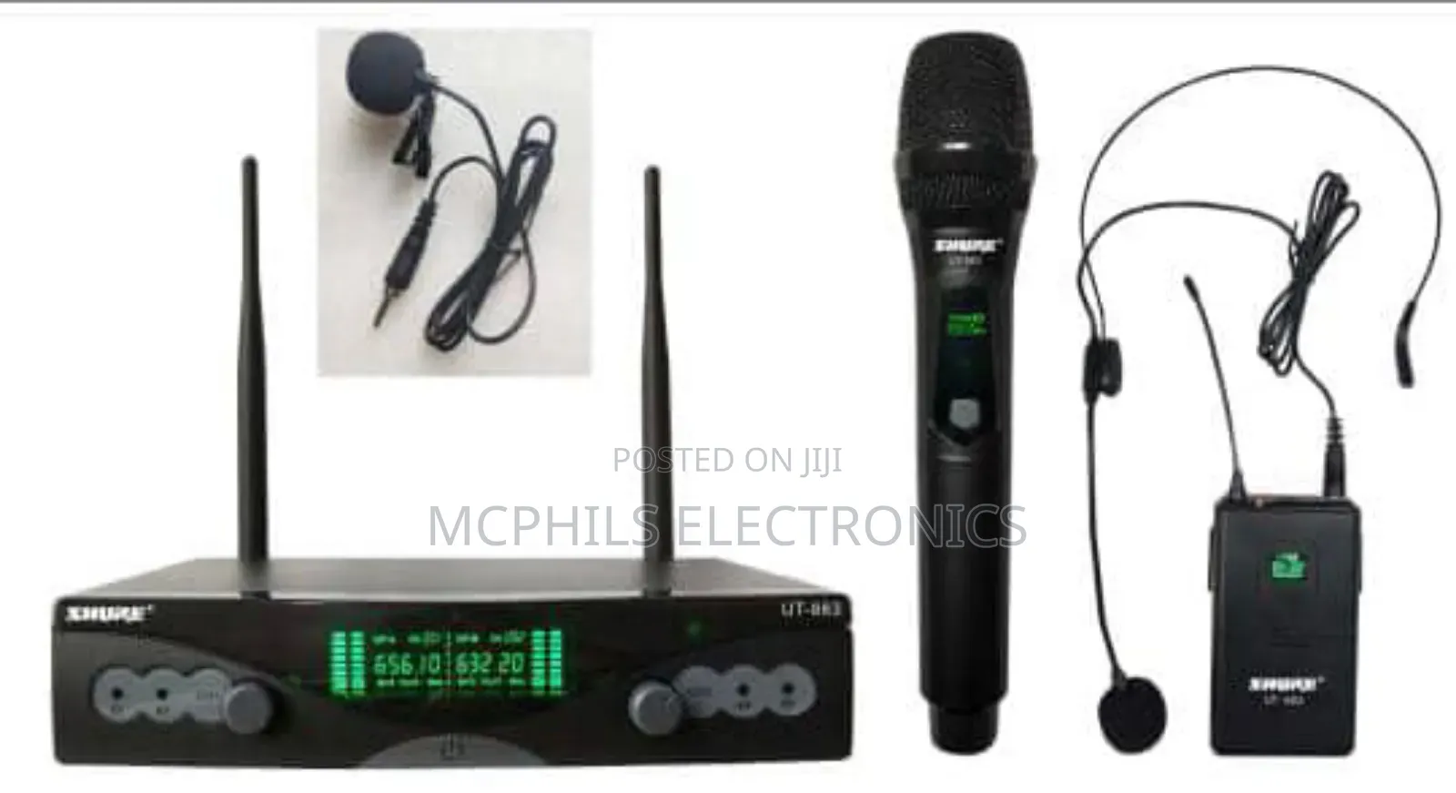Shure Handheld,Overhead And Lapel Uhf Wireless Microphone