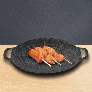 Non-Stick 34cm Grill Pan Korean Round