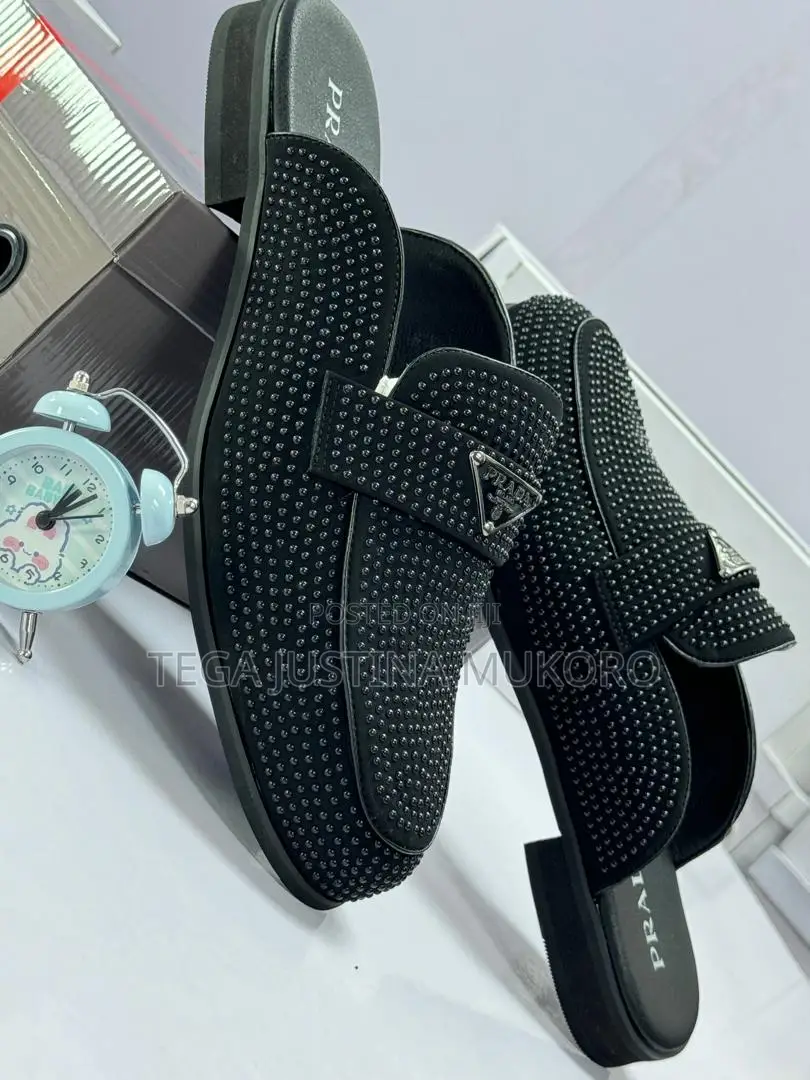 Prada Studded Half Shoes for Men