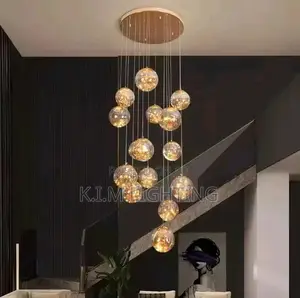 Luxury 15-Balls Cluster Globe Chandelier