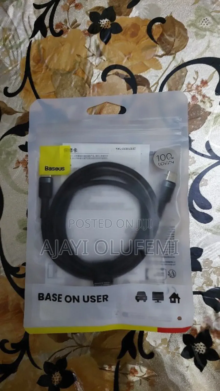 Baseus 100w Usb C to Usb Charging Cable