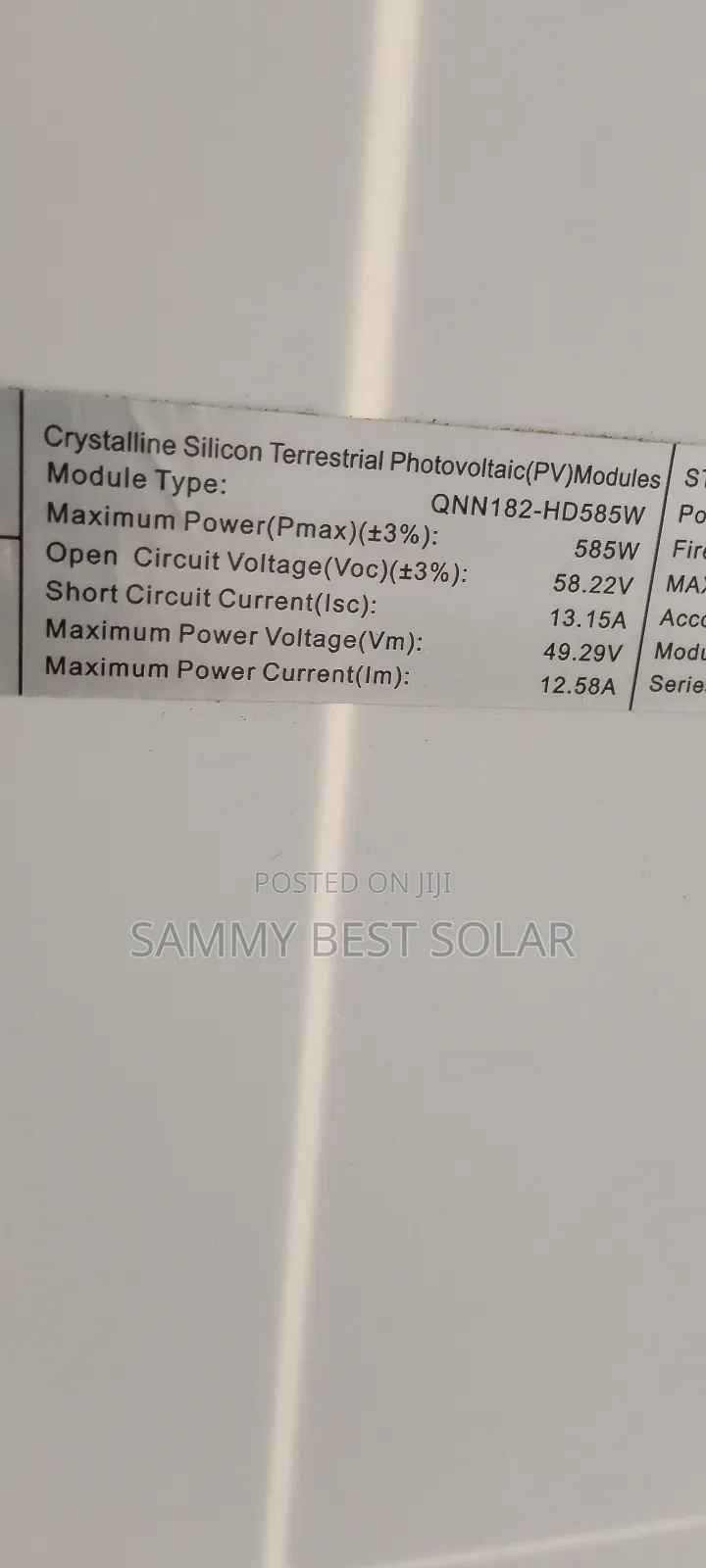 585watts Longi Solar Panel