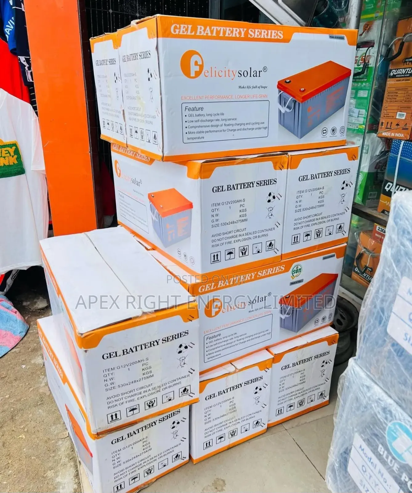 200ah Felicity Dry Cell 12v