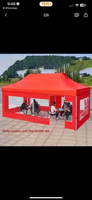 Foldable Canopy 10 X 20ft With 4 Side Covers Imported K