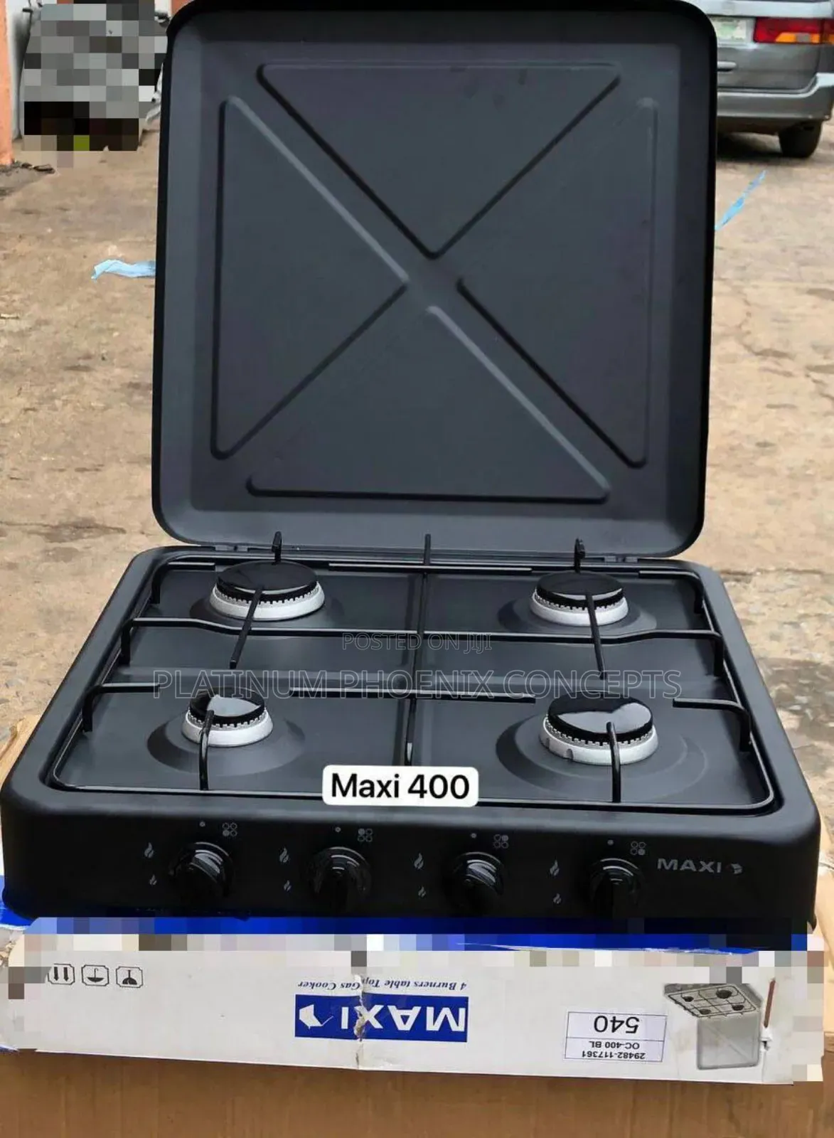 Maxi 400 ,4 Face Gas Burner