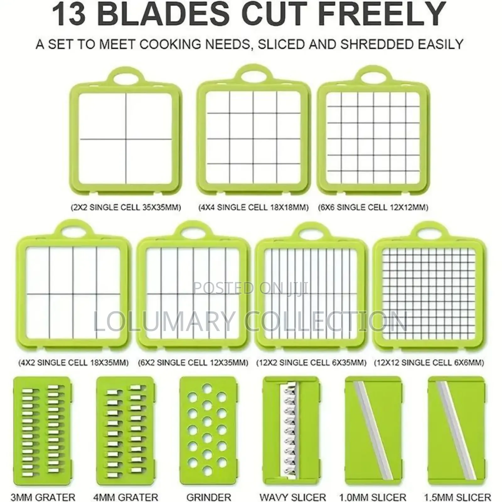 22pcs Multi-Functional Vegetable Chopper – Slicer, Dicer