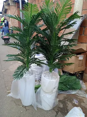 Unique Palm Flower and Fiber Pot